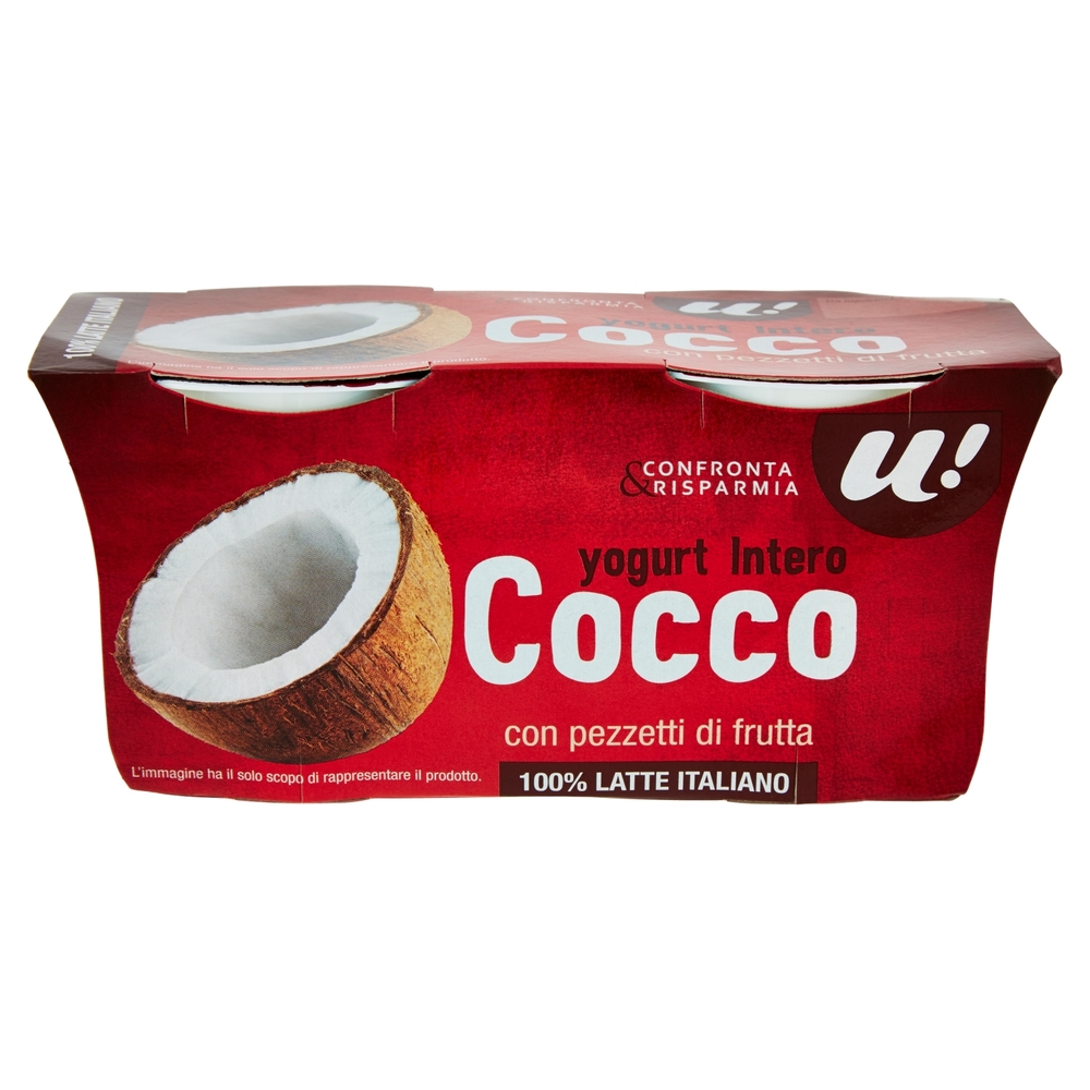 Yogurt Intero al Cocco, 2x125 g